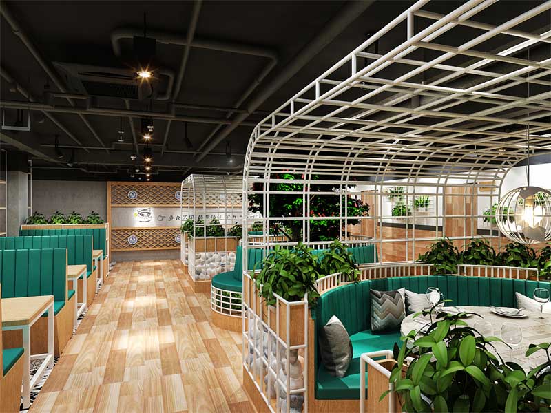 成都餐飲空間設計,舒適愜意的餐飲干鍋店